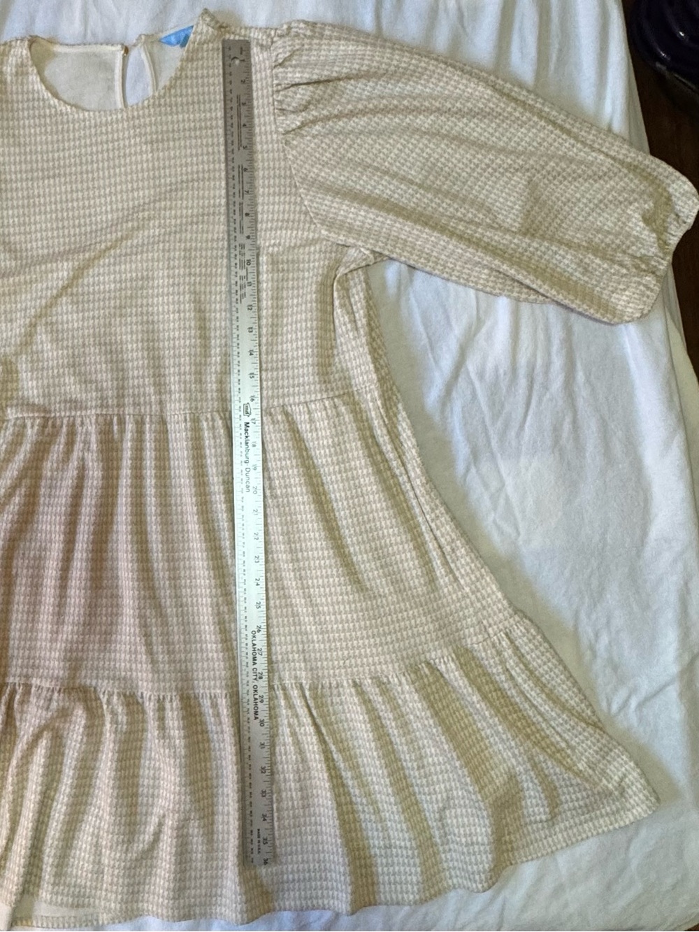 Draper James RSVP Metallic Houndstooth Tiered Ruffle Dress XXL - Picture 7 of 12